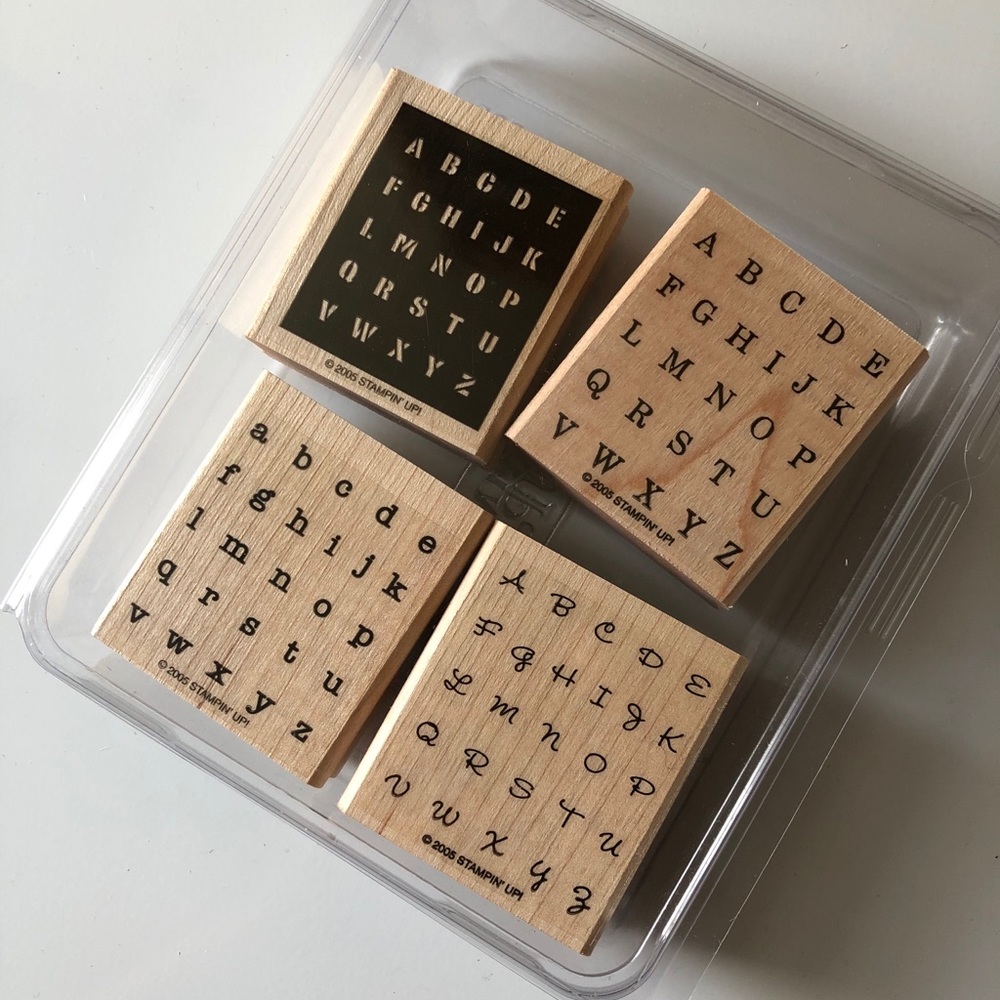 {StampinUp} ABC Rubber Stamps